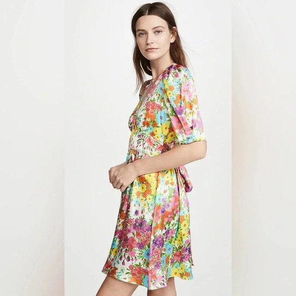 NWT Les Reveries Gigi Mini Dress Kaleidoscope Garden
White - Picture 4 of 14